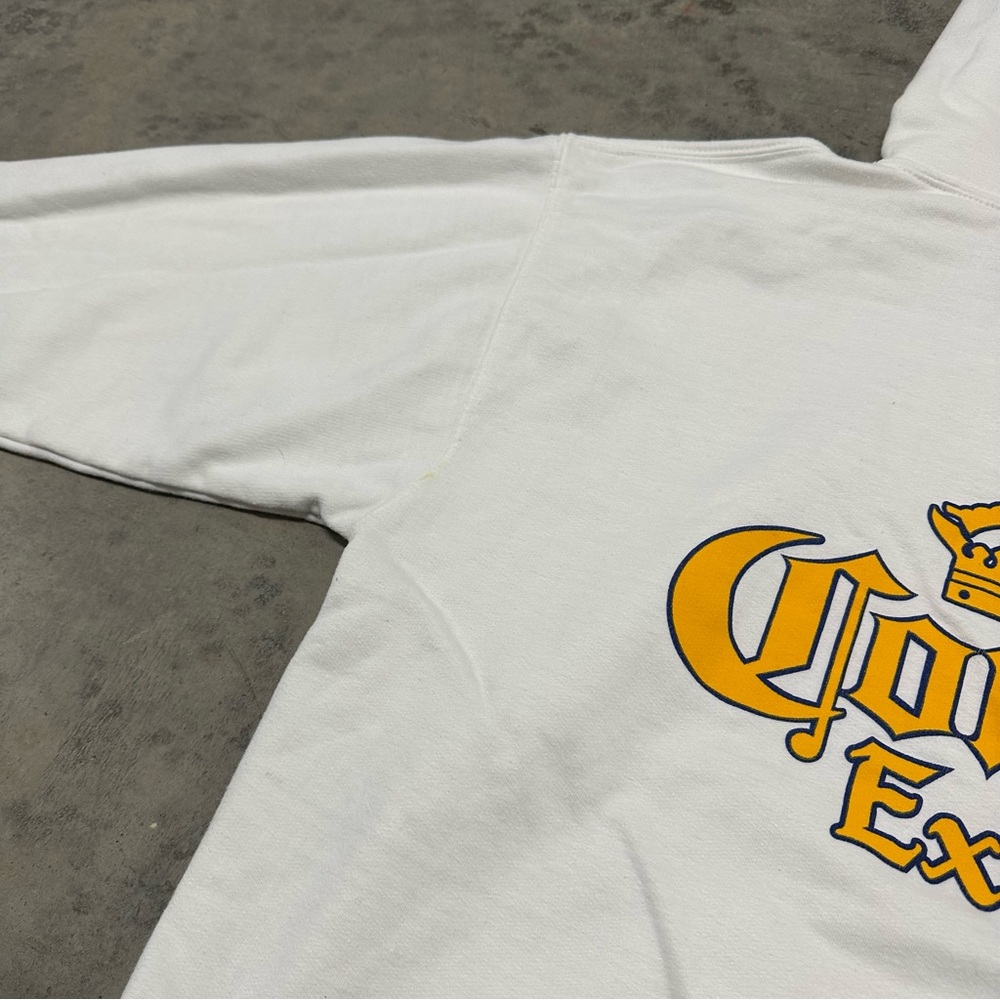 Vintage Corona Extra Beach Beer Hoodie Sweatshirt USA Made - Picture 13 of 13